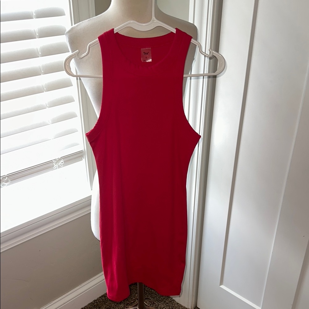 TNA Red Sleeveless Tank Dress